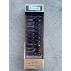 allen + roth 10 Roller Clips Specialty Bronze Finish Traverse Rod Hooks 0366487